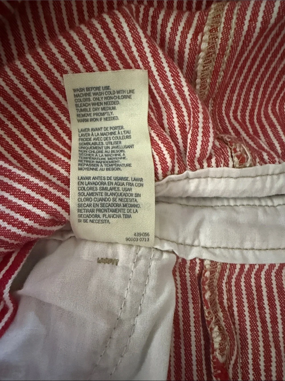 OshKosh B'gosh Pink and White Striped Overall Dress 2017